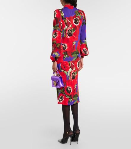 Blouse en soie mélangée à imprimé floral - Dolce&Gabbana - Modalova