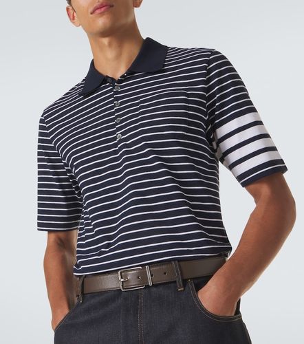 Polo 4-Bar en coton à rayures - Thom Browne - Modalova