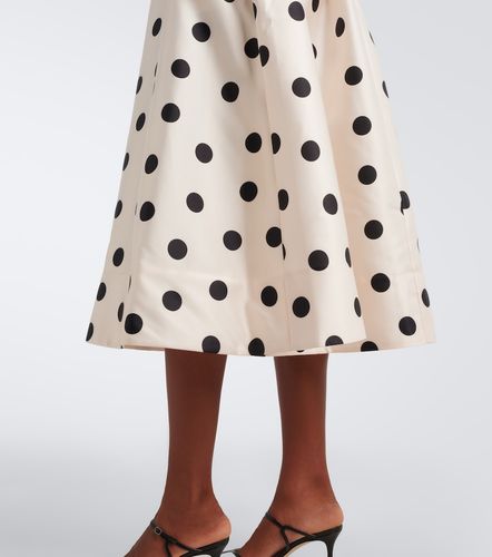 Robe midi à pois et nœud - Rebecca Vallance - Modalova