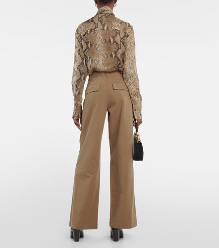 Pantalon ample à taille haute en coton - Vince - Modalova