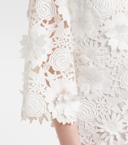 Robe de mariée en dentelle à fleurs - Monique Lhuillier - Modalova