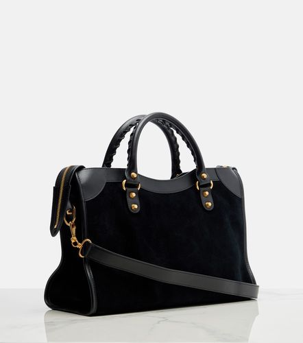 Sac à main Le City Medium en daim et cuir - Balenciaga - Modalova