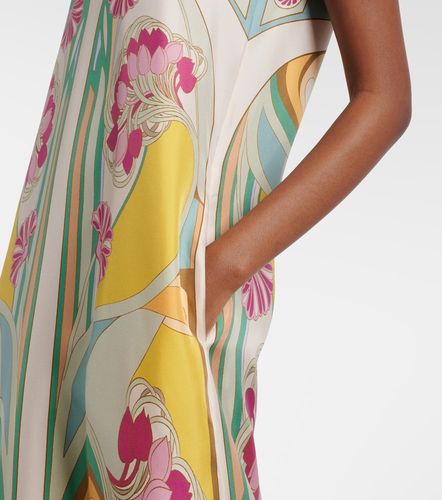 Robe longue Swing en soie à plumes - La DoubleJ - Modalova