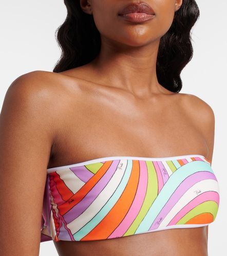 Haut de bikini bandeau Iride à imprimé - Pucci - Modalova