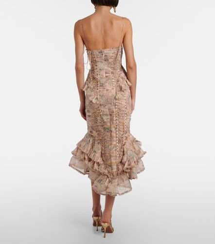 Robe midi Rebellion en soie à fleurs - Zimmermann - Modalova