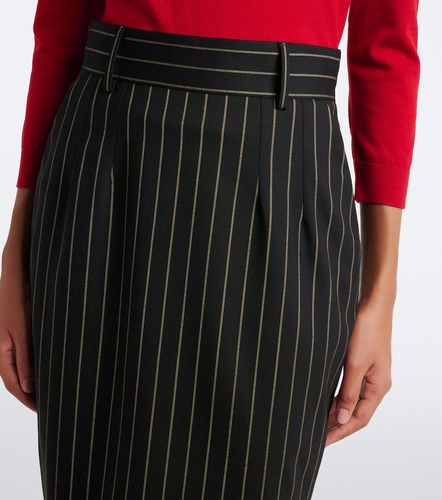 Jupe crayon en laine à rayures - Dolce&Gabbana - Modalova