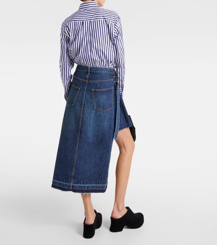 Jupe midi asymétrique en jean - Sacai - Modalova