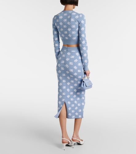 Dolce&Gabbana Jupe midi à logo - Dolce&Gabbana - Modalova