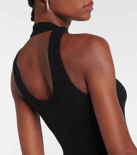 Robe longue en maille côtelée à découpes - Coperni - Modalova