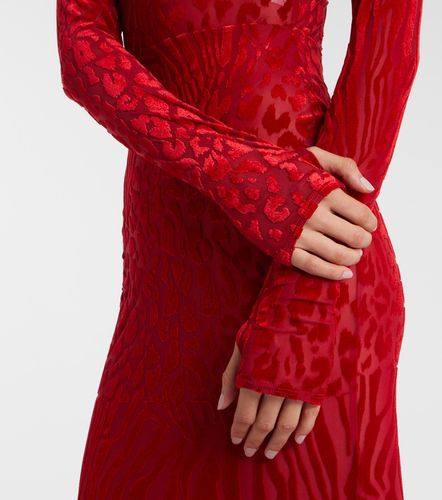 Robe longue imprimée à col roulé - Alex Perry - Modalova