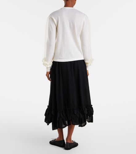 Pull en laine et tulle - Noir Kei Ninomiya - Modalova
