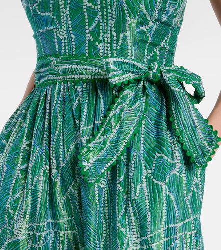 Robe longue Thelma imprimée en coton mélangé - Poupette St Barth - Modalova