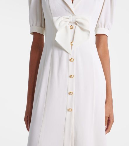 Robe midi en crêpe de laine mélangée - Alessandra Rich - Modalova