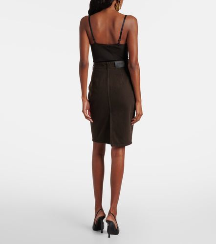 Saint Laurent Jupe crayon en coton - Saint Laurent - Modalova