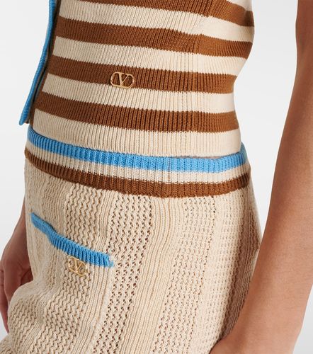 Valentino Cardigan rayé en coton - Valentino - Modalova