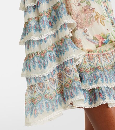 Robe en soie imprimée à volants - Etro - Modalova