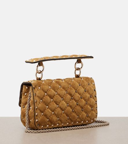 Sac à main Rockstud Spike Small en daim - Valentino Garavani - Modalova