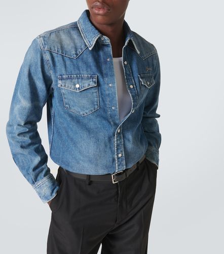 Chemise en denim à logo brodé - Givenchy - Modalova
