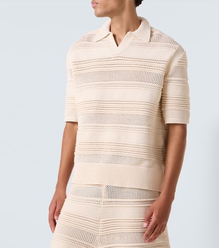 Polo en crochet de coton mélangé - Commas - Modalova