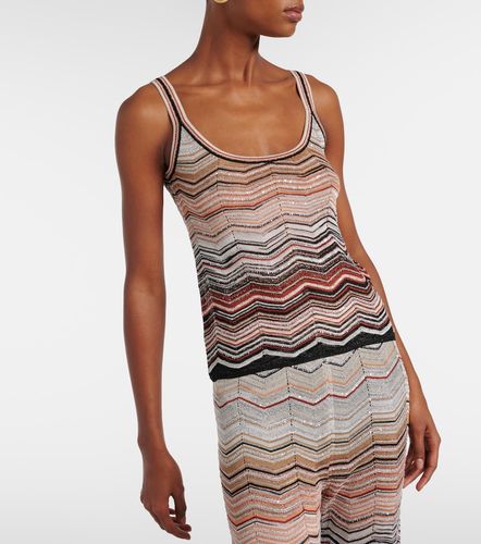 Top Zigzag en lamé à sequins - Missoni - Modalova