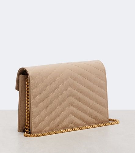 Portefeuille à chaîne Cassandre en cuir - Saint Laurent - Modalova
