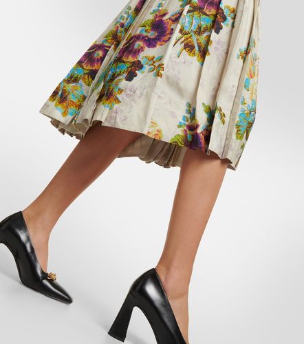 Jupe midi en satin à fleurs - Tory Burch - Modalova