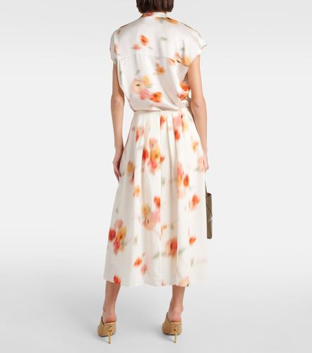 Vince Jupe midi à imprimé floral - Vince - Modalova