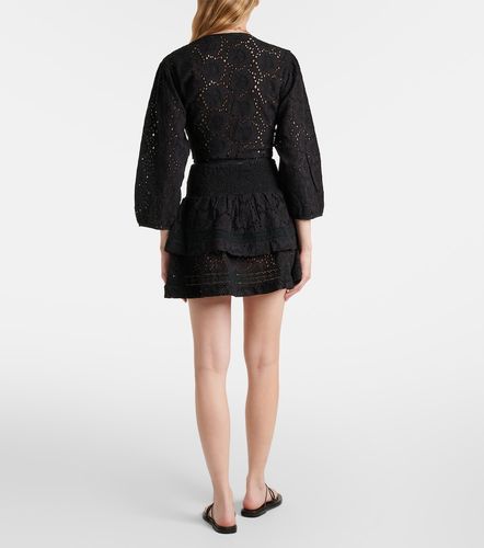 Top Pia en coton et dentelle - Melissa Odabash - Modalova