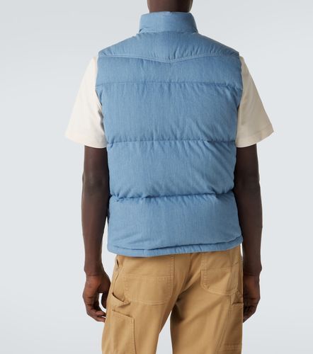 Doudoune sans manches Ervional en denim - Moncler - Modalova