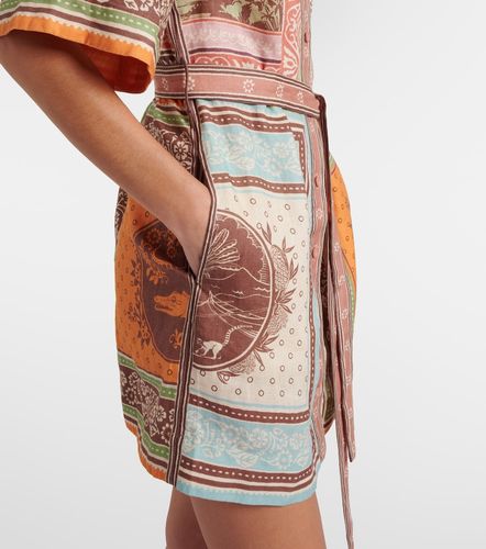 Alémais Robe chemise Lucca imprimée en lin - Alemais - Modalova