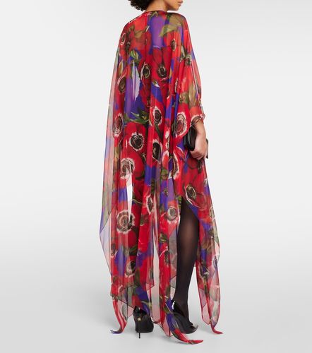 Cafetan Anemone en soie - Dolce&Gabbana - Modalova