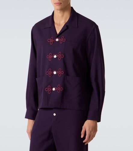 Bode Chemise Astor brodée en laine - Bode - Modalova