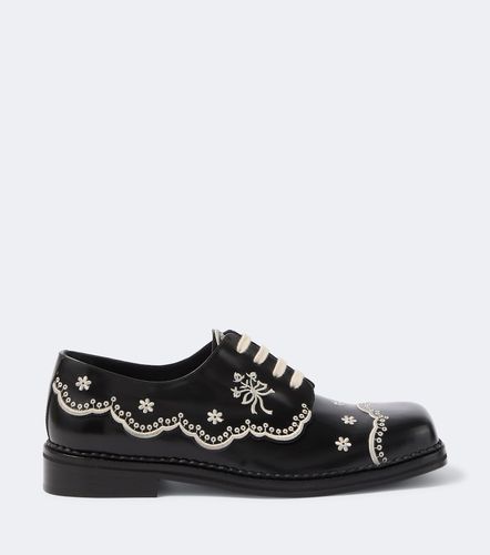 Derbies en cuir à broderies - Simone Rocha - Modalova