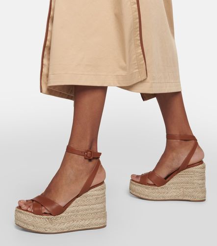 Sandales compensées Mariza Zeppa en cuir - Christian Louboutin - Modalova