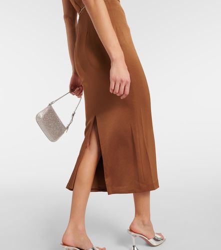 Robe midi en satin à cristaux - Alex Perry - Modalova