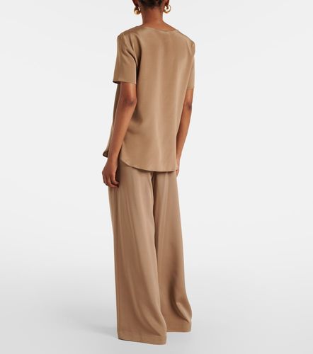 T-shirt Aris en soie mélangée - Max Mara - Modalova