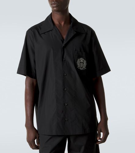 Chemise en popeline de coton à logo - Dolce&Gabbana - Modalova