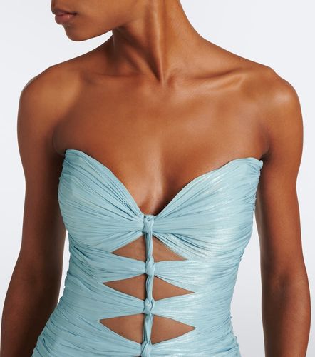 Robe longue en georgette Lurex® - Costarellos - Modalova