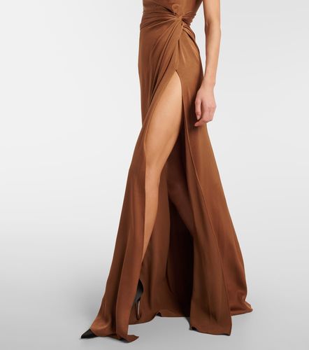 Robe asymétrique en satin - Alex Perry - Modalova
