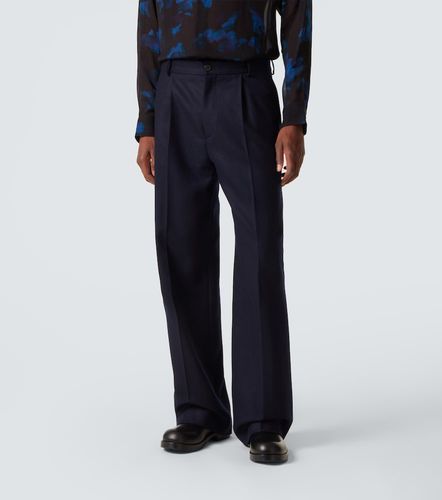 Pantalon ample en flanelle de laine - Dries Van Noten - Modalova