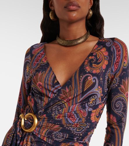 Robe portefeuille à imprimé cachemire - Etro - Modalova