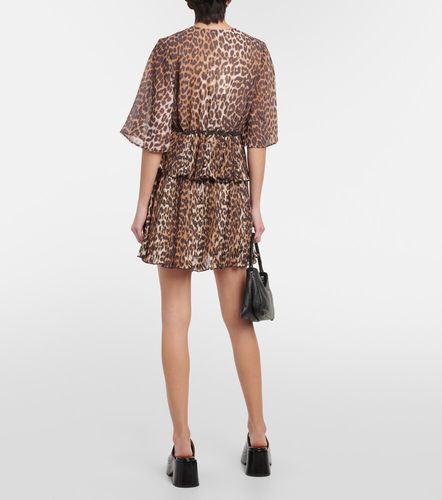 Ganni Robe à imprimé léopard - Ganni - Modalova