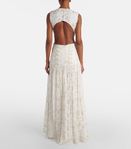 Robe longue Luccia en jacquard de soie - Costarellos - Modalova