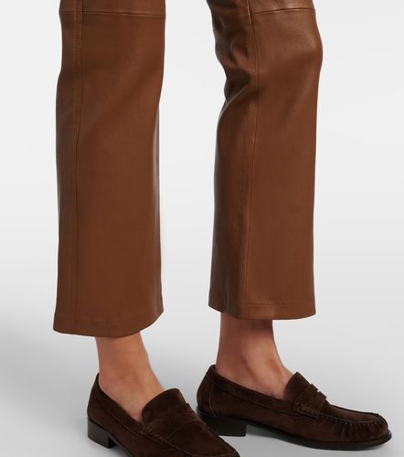 Pantalon bootcut raccourci en cuir - Joseph - Modalova