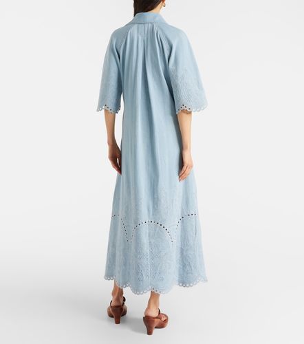 Robe midi Daylight brodée en jean - Zimmermann - Modalova