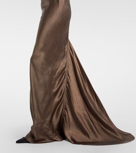 Robe longue Combo en satin et soie - Rick Owens - Modalova
