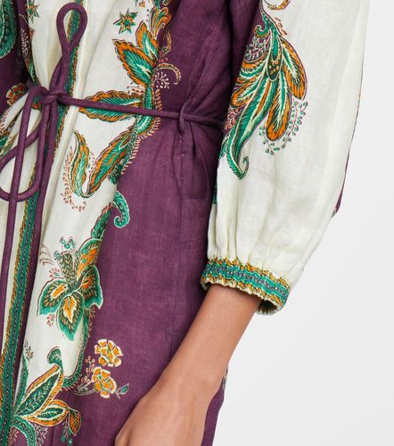 Alémais Robe chemise Ruthie en lin imprimé - Alemais - Modalova