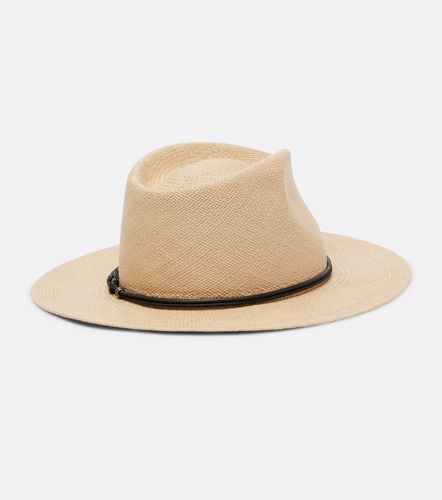 Chapeau fedora Monili en paille - Brunello Cucinelli - Modalova