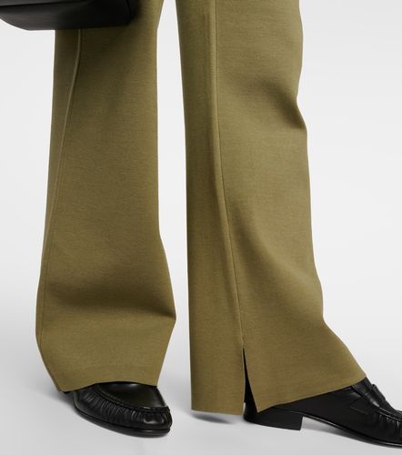 Pantalon évasé en soie mélangée stretch - Joseph - Modalova
