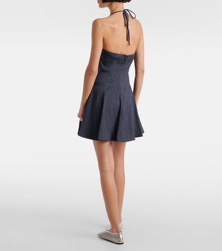 Robe Leone en denim de lin mélangé - Staud - Modalova